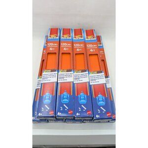 New Hot Wheels Track Builder Straight Track Pack 4 feet Orange Tracks Lot of 9